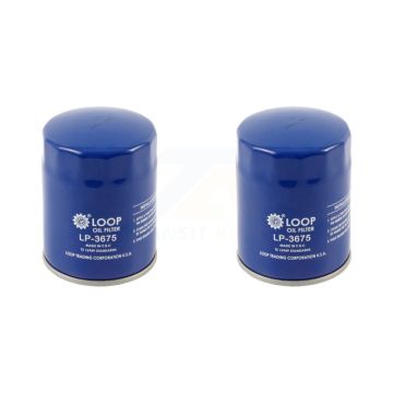 Engine Oil Filter (2 Pack) For Chevrolet GMC Silverado 1500 Sierra 2500 HD Cadillac Buick KLO-100004