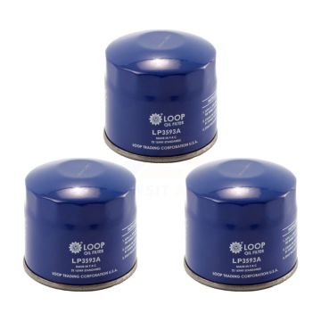 Engine Oil Filter (3 Pack) For Honda Subaru Accord Civic Legacy Acura CR-V Mitsubishi EL KLO-100039