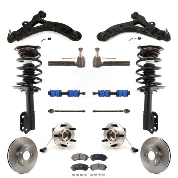 Front Rotor Brake Pad Bearing Suspension Kit (15Pc) For Buick Rendezvous Pontiac Aztek AWD KM-100004