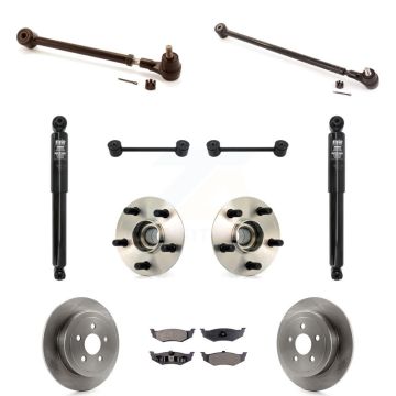 Rear Disc Rotors Brake Pad Bearing Suspension Kit (11Pc) For 2008-2010 Chrysler PT Cruiser KM-100107