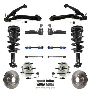 Front Disc Rotor Brake Pad Bearing Arms Suspension Kit (15Pc) For Chevrolet Silverado 1500 KM-100181