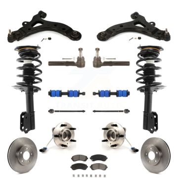 Front Rotor Brake Pad Bearing Suspension Kit (15Pc) For Buick Rendezvous Pontiac Aztek AWD KM-100186