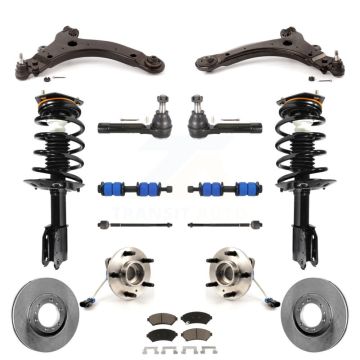 Front Rotors Brake Pad Bearing Suspension Kit (15Pc) For Pontiac Montana Chevrolet Venture KM-100194