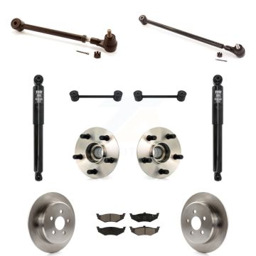 Rear Disc Rotors Brake Pads Hub Bearings End Suspension Kit (11Pc) For Chrysler PT Cruiser KM-100270