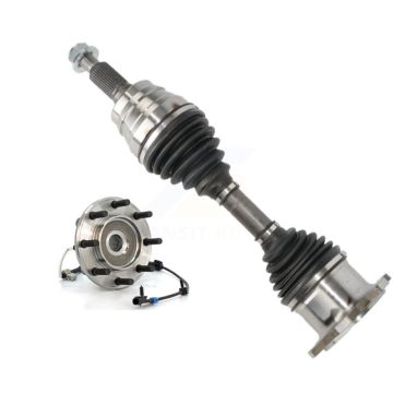 Front Left CV Axle Shaft And Hub Bearing Kit For Chevrolet Silverado 3500 GMC Sierra 4WD KN7-100023