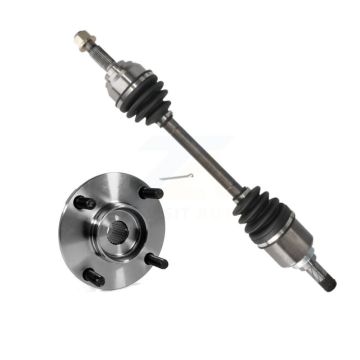 Front Left CV Axle Drive Shaft And Wheel Hub Bearing Assembly Kit For Nissan Versa Cube KN7-100040