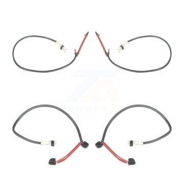 Front Rear Brake Pads Wear Sensor (4 Pack) For 2012 Porsche 911 without Ceramic Rotor KSE-100152