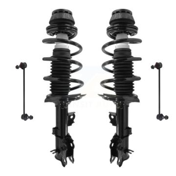 Front Complete Shock Assembly And TOR Link Kit For 2012-2017 Hyundai Accent Kia Rio KSS-100692