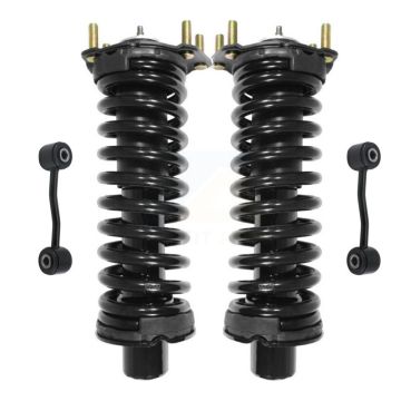 Front Shock Assembly And TOR Link Kit For 2002-2007 Jeep Liberty Excludes Diesel Engines KSS-100694