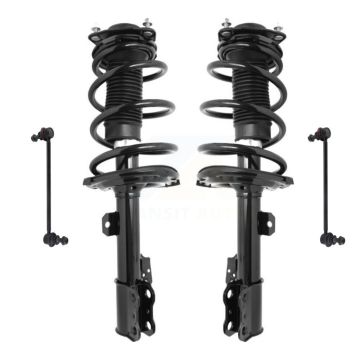 Front Complete Shock Assembly & TOR Link Kit For 2011-2020 Toyota Sienna FWD Excludes AWD KSS-100713