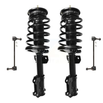 Front Shock Assembly & TQ Link Kit For 05-10 Ford Mustang Excludes Performance Suspension KSS-100844