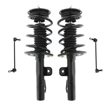 Front Complete Shock Assembly & TQ Link Kit For 2010-2012 Ford Flex Excludes Turbo Models KSS-100857