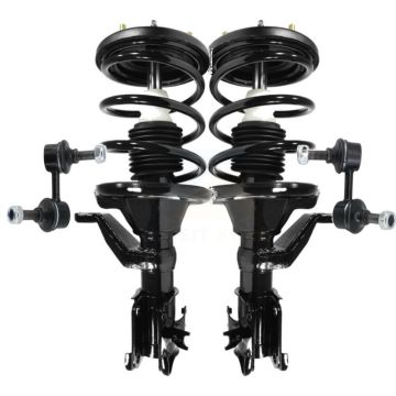 Front Complete Shock Assembly And TQ Link Kit For Honda Civic Excludes Hybrid Si Models KSS-100883