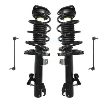 Front Complete Shock Assembly And TQ Link Kit For Mazda 3 5 Excludes MazdaSpeed Model KSS-100984