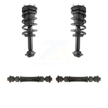 Front Shock Assembly & TQ Link Kit For GMC Sierra 1500 Chevrolet Silverado LD Limited 4WD KSS-101055