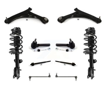 Front Arms & Complete Shock Tie Rods Link Sway Bar Kit (10Pc) For Chrysler Town Country KSS-103927