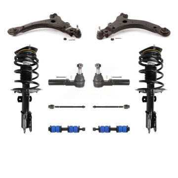 Front Arms And Complete Shock Tie Rods Link Sway Bar Kit (10Pc) For Pontiac Grand Prix KSS-103940
