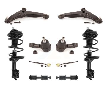 Front Control Arms Complete Shock Tie Rods Link Sway Bar Kit (10Pc) For Mitsubishi Lancer KSS-103947