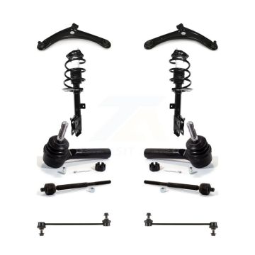 Front Arms And Complete Shock Tie Rods Link Sway Bar Kit (10Pc) For Jeep Dodge Caliber KSS-103994