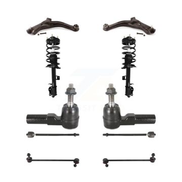Front Arms Complete Shock Tie Rods Link Sway Bar Kit (10Pc) For Ford Escape Mazda Tribute KSS-104005
