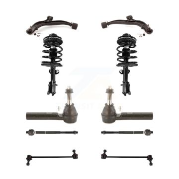 Front Control Arms & Complete Shock Tie Rods Link Sway Bar Kit (10Pc) For Dodge Caravan KSS-104011