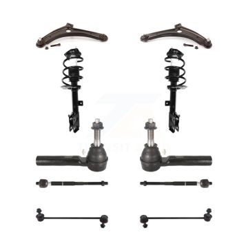 Front Arms And Complete Shock Tie Rods Link Sway Bar Kit (10Pc) For Jeep Dodge Caliber KSS-104019