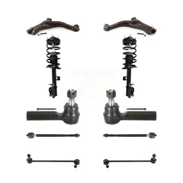 Front Arms Complete Shock Tie Rods Link Sway Bar Kit (10Pc) For Ford Escape Mazda Tribute KSS-104023