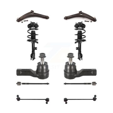 Front Control Arms And Complete Shock Tie Rods Link Sway Bar Suspension Kit (10Pc) For KSS-104028