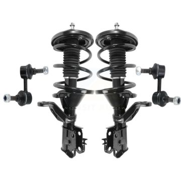 Front Complete Shock Assembly And TQ Link Kit For 2002-2004 Acura RSX KSS-104087