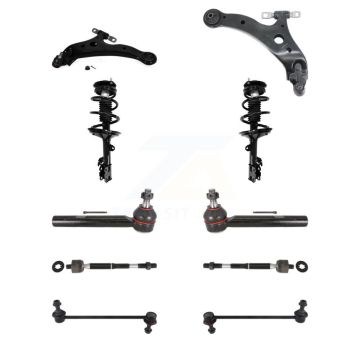 Front Arms And Complete Shock Tie Rods Link Sway Bar Kit (10Pc) For Toyota Highlander KSS-104135