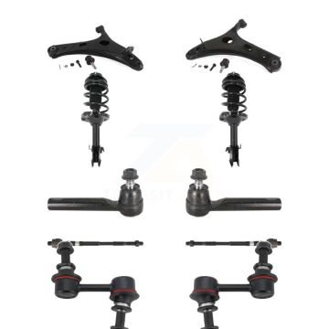 Front Arms Complete Shock Tie Rods Link Sway Bar Kit (10Pc) For 2014-2016 Subaru Forester KSS-104141