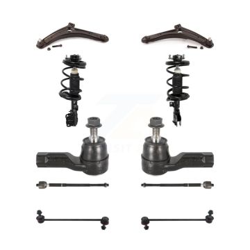 Front Control Arms Complete Shock Tie Rods Link Sway Bar Kit (10Pc) For Mitsubishi Lancer KSS-104143