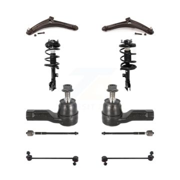 Front Control Arms And Complete Shock Tie Rods Link Sway Bar Suspension Kit (10Pc) For KSS-104145