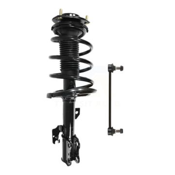 Front Left Complete Shock Assembly & TQ Link Kit For Toyota Camry Excludes V6 SE Models KSS-104489