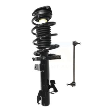 Front Left Complete Shock Assembly And TQ Link Kit For Mazda 3 Excludes MazdaSpeed Model KSS-104493