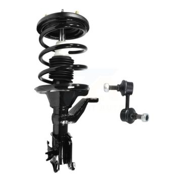 Front Left Complete Shock Assembly TQ Link Kit For Honda Civic Excludes Hybrid Si Models KSS-104620