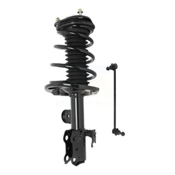 Front Left Complete Shock Assembly And TOR Link Kit For Toyota Prius V Scion tC KSS-104665