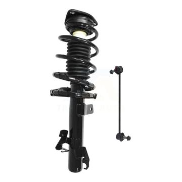 Front Right Complete Shock Assembly & TOR Link Kit For Mazda 3 Excludes MazdaSpeed Model KSS-105085