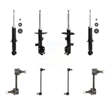 Front Rear suspension Strut & TQ sway Bar Link Kit (8Pc) For 2010 Pontiac Vibe FWD KSS-107904