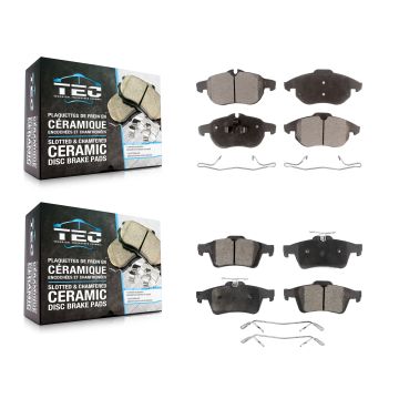 Front Rear Ceramic Brake Pads Kit For Saab 9-3 KTC-100506
