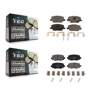 Front Rear Ceramic Brake Pads Kit For Jeep Renegade Fiat 500X KTC-100533