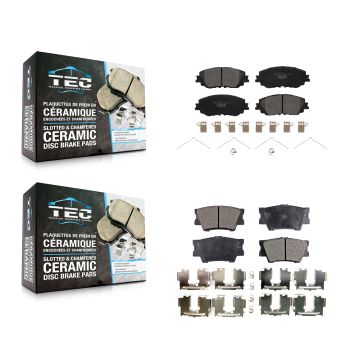 Front Rear Ceramic Brake Pads Kit For Toyota Camry KTC-100599