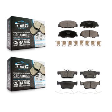 Front Rear Ceramic Brake Pads Kit For 2019-2022 Honda Insight KTC-100612