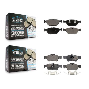 Front Rear Ceramic Brake Pads Kit For Mercedes-Benz E350 S430 E500 S500 AWD KTC-100616