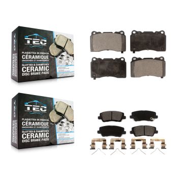 Front Rear Ceramic Brake Pads Kit For Cadillac ATS CTS KTC-100637