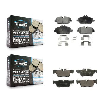 Front Rear Ceramic Brake Pads Kit For 2014-2017 BMW i3 KTC-100641