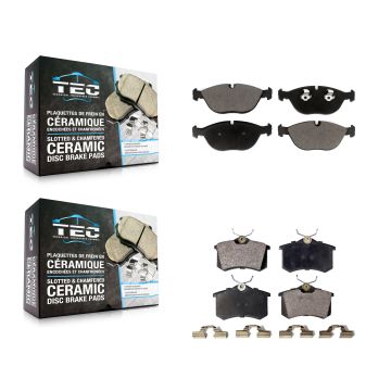 Front Rear Ceramic Brake Pads Kit For Audi TT Quattro Volkswagen R32 KTC-100646