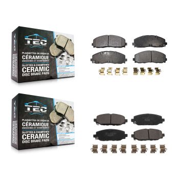 Front Rear Ceramic Brake Pads Kit For Jeep Wrangler KTC-100654