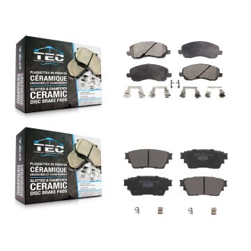 Front Rear Ceramic Brake Pads Kit For Mitsubishi Outlander KTC-100655