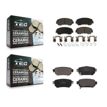Front Rear Ceramic Brake Pads Kit For Nissan Rogue Sport Qashqai KTC-100664